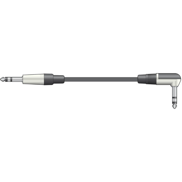 Chord 6m 6.3 TRS Right-Angle Jack To Straight Jack Lead ( 190.272UK )