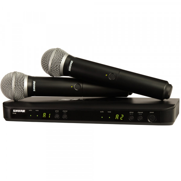 SHURE Twin PG58 Wireless Vocal System (BLX288UK/PG58)