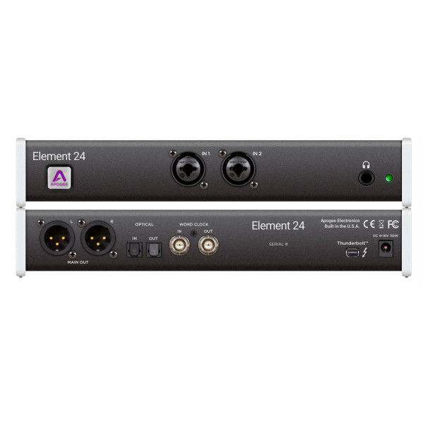 Apogee Element 24 10 In X 12 Out Thunderbolt Audio I/O Box For Mac