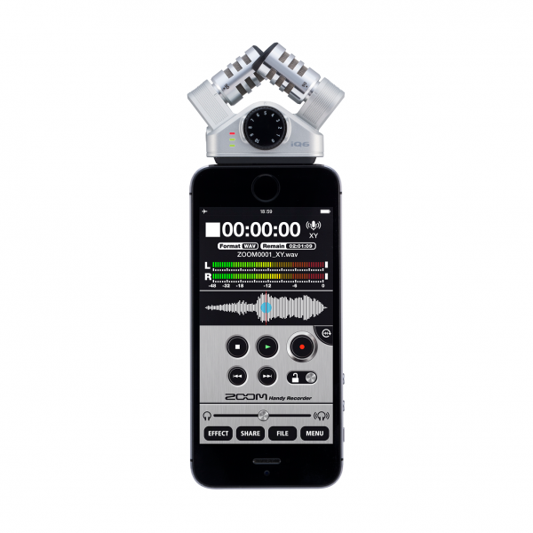 ZOOM IQ6 Stereo X\Y Mic With Lightning Conn For IOS