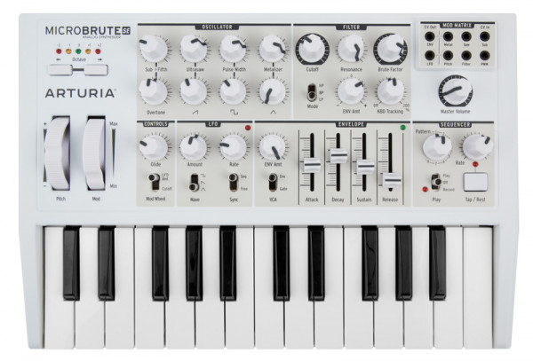 ARTURIA MicroBrute SE White Limited Edition Analogue Synth