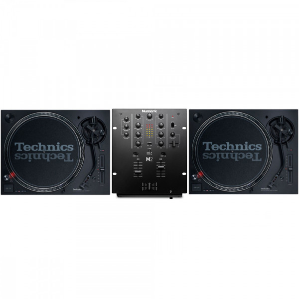 Technics SL 1210 MK7 Pair + Numark M2 Mixer Bundle