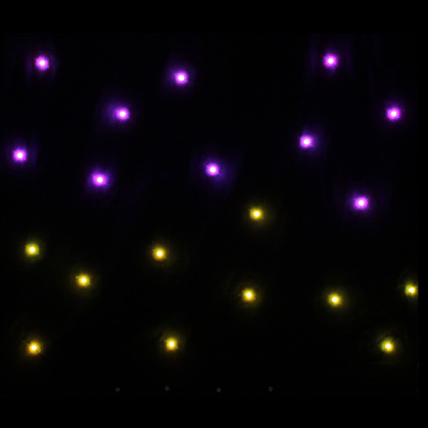LEDJ PRO 2 x 1m Tri LED Black Starcloth (STAR22)