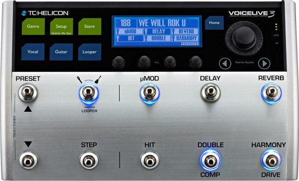 TC Helicon VoiceLive 3 Vocal/Guitar Effects Unit with Looper