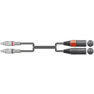 Chord Twin RCA to Twin XLR Male Cable - 1.5m (190058)