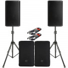 RCF ART 935-A Pair with Covers, Stands & Cables 