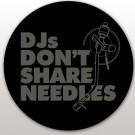 DMC Technics DJs Don't Share Needles Slipmats - Pair