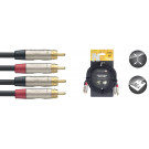 Stagg N-Series Twin RCA Cable 6m
