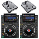 Pioneer DJ CDJ-3000 Pair + Decksaver Bundle