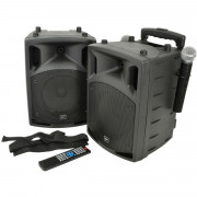 View and buy QTX PAV Portable PA Set with UHF Mics, Bluetooth & DVD (178859) online