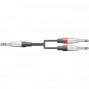 View and buy AVSL 6.3mm Mono Jack to 2 x 6.3mm Mono Jack Lead - 1.5m (190024) online