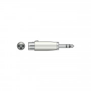 View and buy QTX Adaptor 3-pin XLR Female - 6.3mm Stereo Jack Plug online