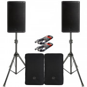 View and buy RCF ART 912-A Pair with Covers, Stands & Cables  online