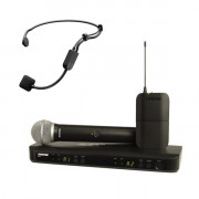 Buy the Shure BLX1288UK-P31 Shure PG Headset Wireless Combo System with PG58 Handheld  online