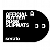 View and buy Serato Official Butter Rug Slipmats - Black (Pair)  online