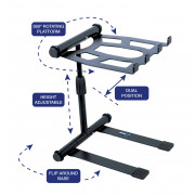 View and buy Novopro LS22M Adjustable Folding Laptop Stand - Black online
