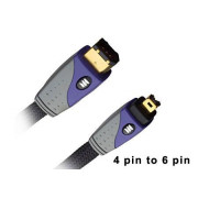 View and buy Monster High Performance Firewire 400 4pin to 6pin Cable - 7ft (2.13m) online