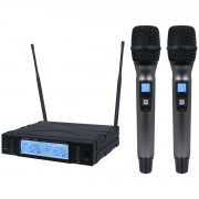 View and buy KAM KWM1960 HH V2 Twin UHF Radio Mic System  online