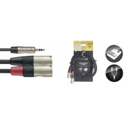 View and buy Stagg NUC3/MPS2XMR Minijack to Stereo XLR Male Cable 3m online