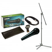 View and buy Shure PGA58 Vocal Microphone with XLR Cable & Microphone Stand online
