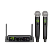 View and buy Q-AUDIO QWM-11 V2 Dual UHF Wireless Handheld Microphone System, Fixed Frequency online