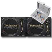 View and buy Technics SL1200M7L Black Pair With Concorde DJ Mk2 Twin Pack online
