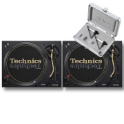 View and buy Technics SL1200M7L Black Pair With Concorde Scratch MK2 Twin Pack online