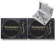 View and buy Technics SL1200M7L Blue Pair With Concorde DJ MK2 Twin Pack online