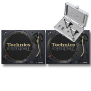 View and buy Technics SL1200M7L Blue Pair With Concorde Scratch MK2 Twin Pack online