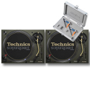 View and buy Technics SL1200M7L Green Pair With Concorde DJ MK2 Twin Pack online