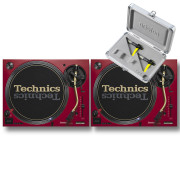 View and buy Technics SL1200M7L Red Pair With Concorde Club MK2 Twin Pack online