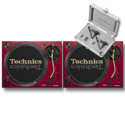 View and buy Technics SL1200M7L Red Pair With Concorde Mix MK2 Twin Pack online
