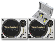 View and buy Technics SL1200M7L White Pair With Concorde Club MK2 Twin Pack online