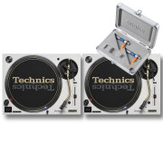 View and buy Technics SL1200M7L White Pair With Concorde DJ MK2 Twin Pack online