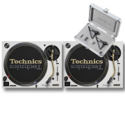 View and buy Technics SL1200M7L White Pair With Concorde Mix MK2 Twin Pack online