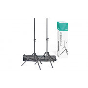 View and buy STAGG SPSQ10-SET Steel Speaker Stands With Carry Bag - Set online
