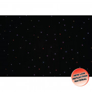 View and buy LEDJ PRO 6 x 3m Tri LED Black Starcloth ( STAR11 ) online