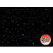LEDJ 6 x 3m Black LED Starcloth Cloth, CW (STAR03)