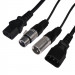 LEDJ Combi DMX Lead & IEC Lighting Cable - 3M ( CABL174 ) 