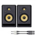 KRK ROKIT 5 G4 Active Studio Monitor Pair with Cables